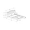 Monarch Specialties Bed, Queen Size, Platform, Bedroom, Frame, Upholstered, Velvet, Wood Legs, Grey, Chrome, Traditional I 5966Q - alternate 4